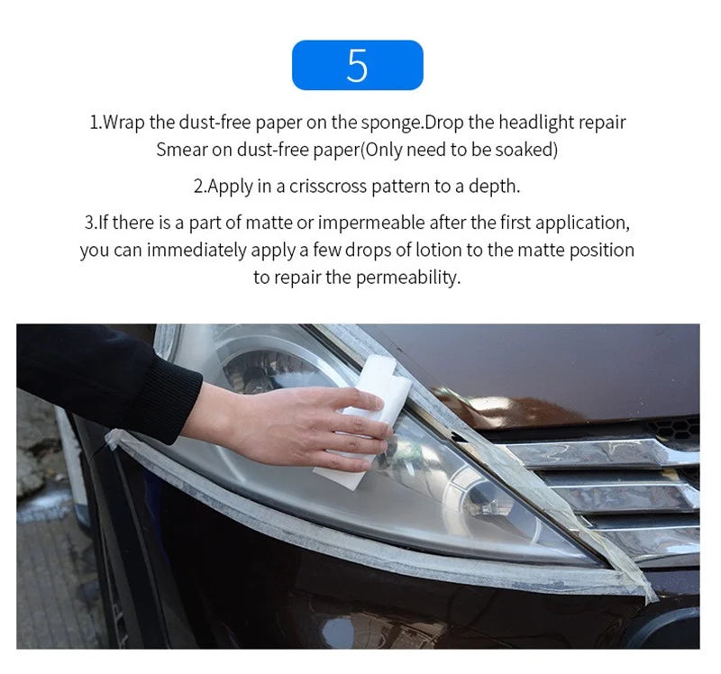 Car headlight polishing evaporator liquid Car chemicals headlight chemical polish Headlights liquid polymer lamps reg Headlights