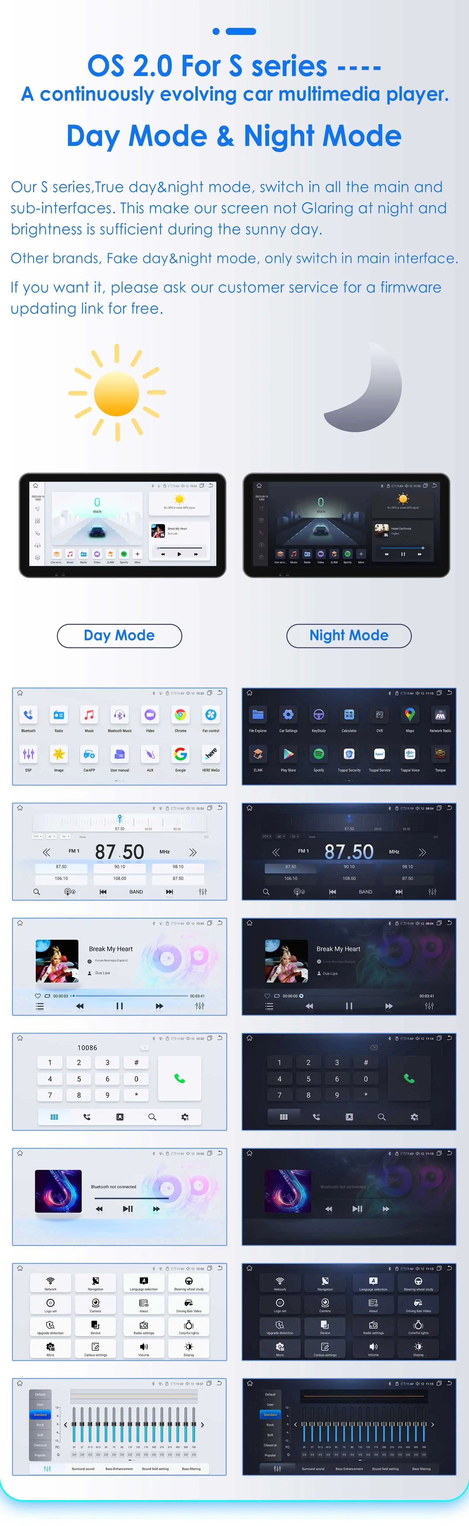 Hizpo 7inch Android Car Radio for Ford Focus S-Max Galaxy C-Max Kuga Mondeo Multimedia Auto CarPlay RDS DSP BT 4G CarPlay SWC