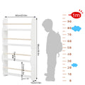 WOLTU Children's Bookshelf Kid's Bookcase Wall Shelf Book Organizer with 4 Shelves for Book Magazine Storage Kids Room Home