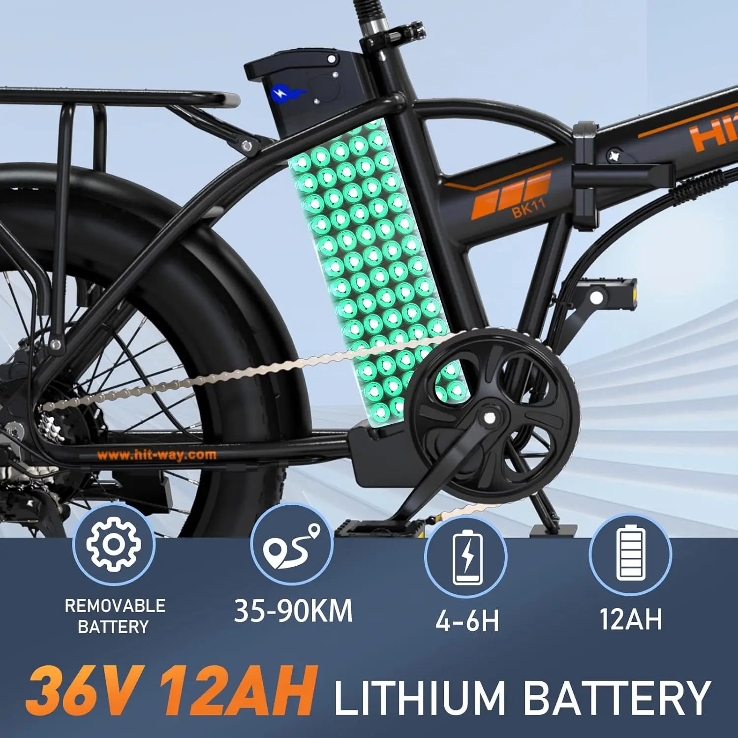 20 big electric Bike electric Bike HITWAY electric electric bikes 36V 12 ahum removable Lithium battery, motor out W