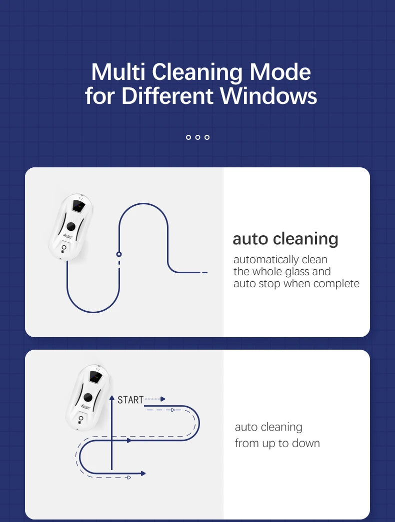 Window Robot Vacuum Cleaner Auto Working Electric Glass Limpiacristales Remote Control For Home