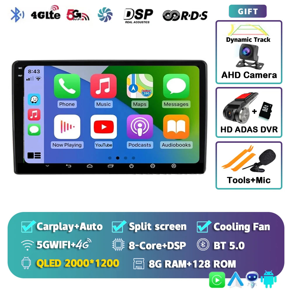Android 15 Car Radio For Fiat Ducato 3 2006-2022 For Peugeot Boxer 2 2006-2022 For Citroen Jumper 2 2006-2022 Multimedia Stereo