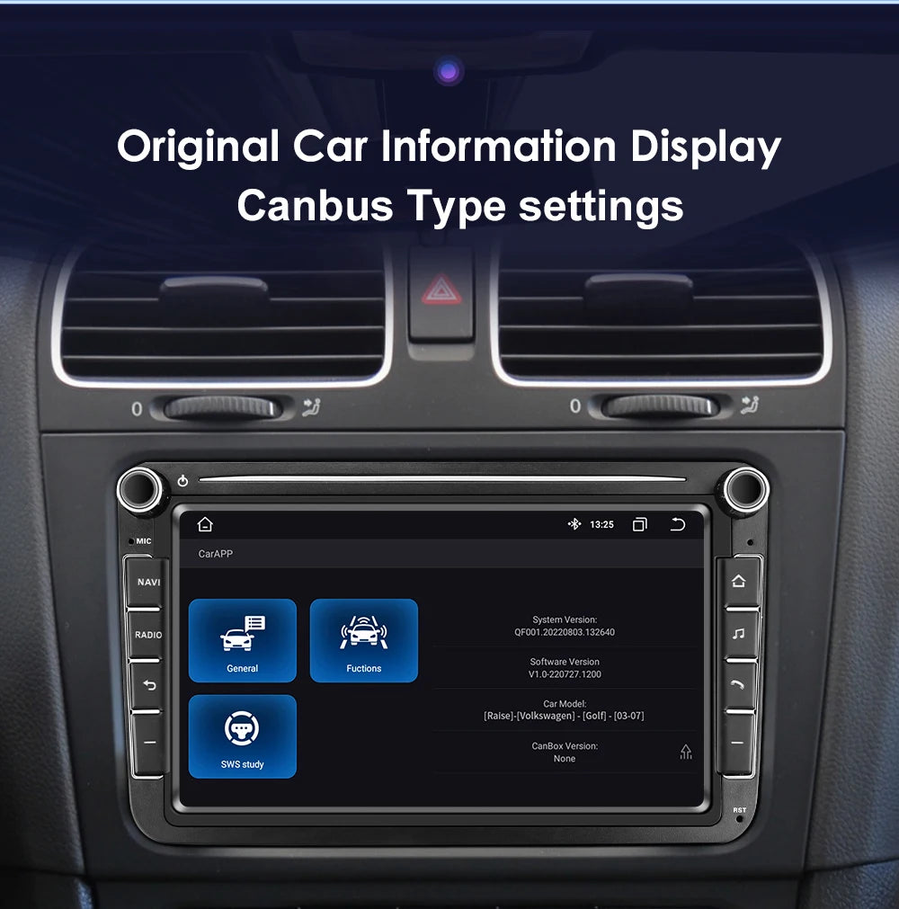 For Volkswagen Passat B6 VW Golf 5 Transporter Polo Jetta Skoda Seat Android 14 Carplay 2 Din Car Radio Multimedia Player GPS 4G