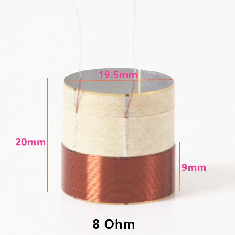 1PC Speaker Voice Coil Inner 19.5-25.5mm Woofer Bass Repair Parts With Copper Wire  Aluminium Bobbin