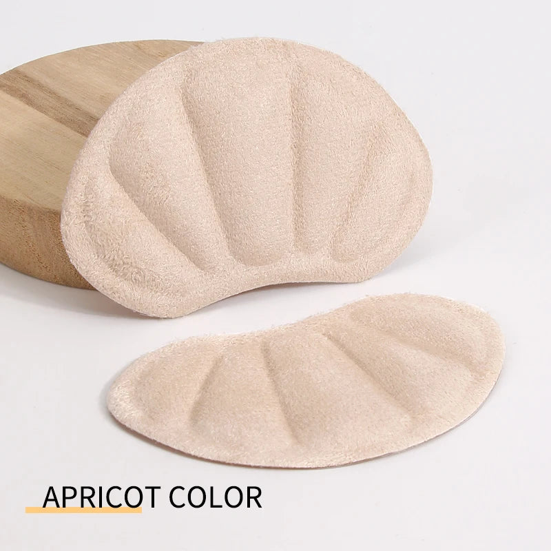 2 PCS Clear Gel High Heel Pain Relief Insoles - Forefoot Cushion Half Pads & Anti-Slip Heel Grips for Blister Prevention