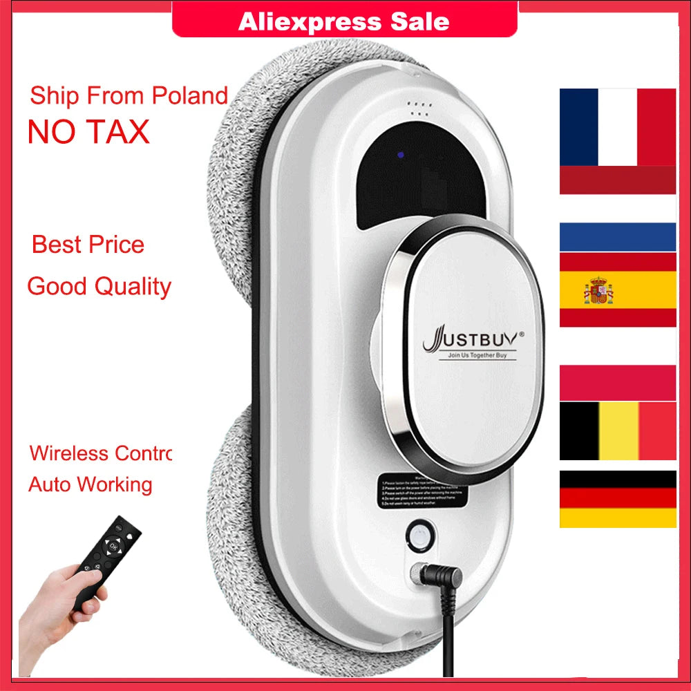 Window Robot Vacuum Cleaner Auto Working Electric Glass Limpiacristales Remote Control For Home