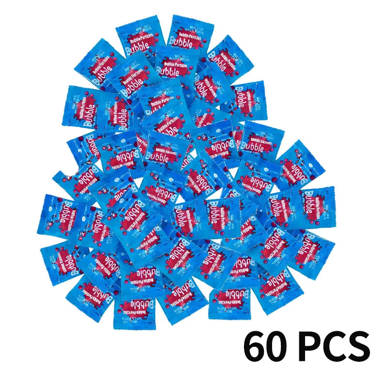 Bubble liquid supplement granule packaging – Each pack contains 10 packets of granules, suitable for high-capacity bubble machin