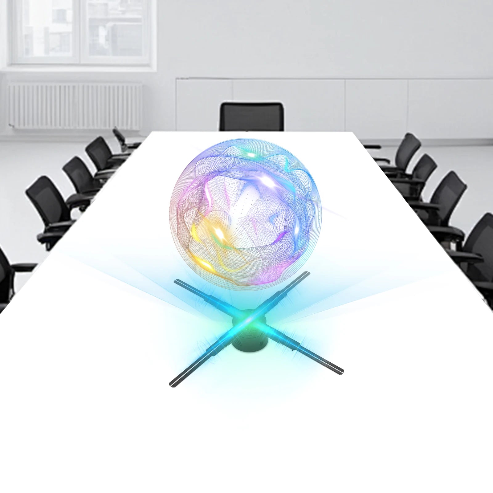 3D Hologram LED Fan 552*LED Beads Commercial/Advertising Display with WiFi Remote & APP Control Multi-Scene Application