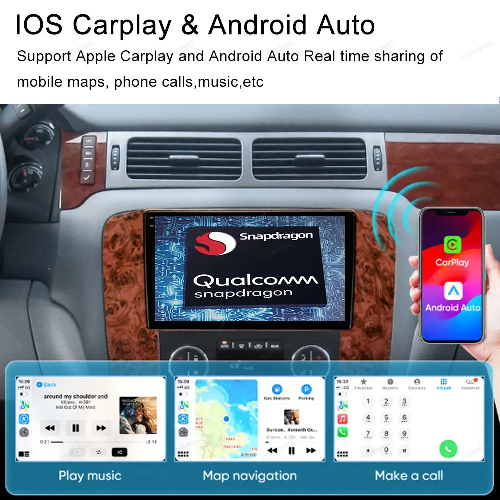 Android 15 Car Radio For Ford FIGO KA 2015 2016 2017 2018 2019 2020 GPS NAVI 4G LTE 5G WIFI QLED Multimedia Video Player 2DIN BT