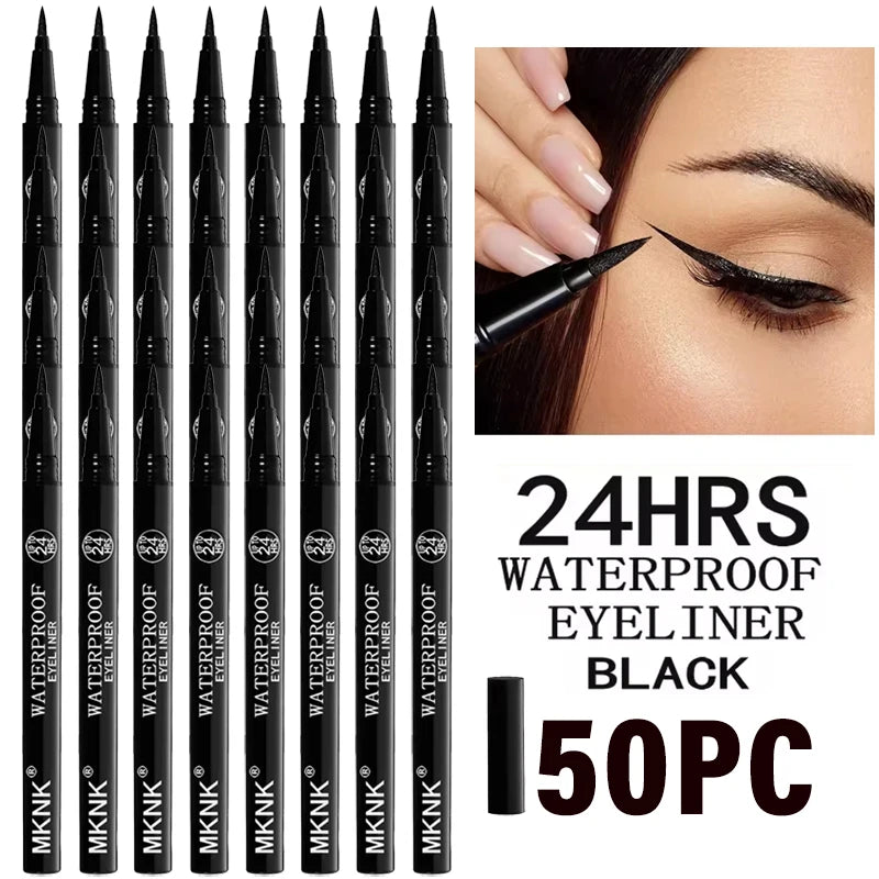 30Pcs Waterproof Lasting Liquid Eyeliner Wholesale No Ink Leakage Smooth Quick-Dry Black Coffee Eyeliner Gel Non-fading Makeup