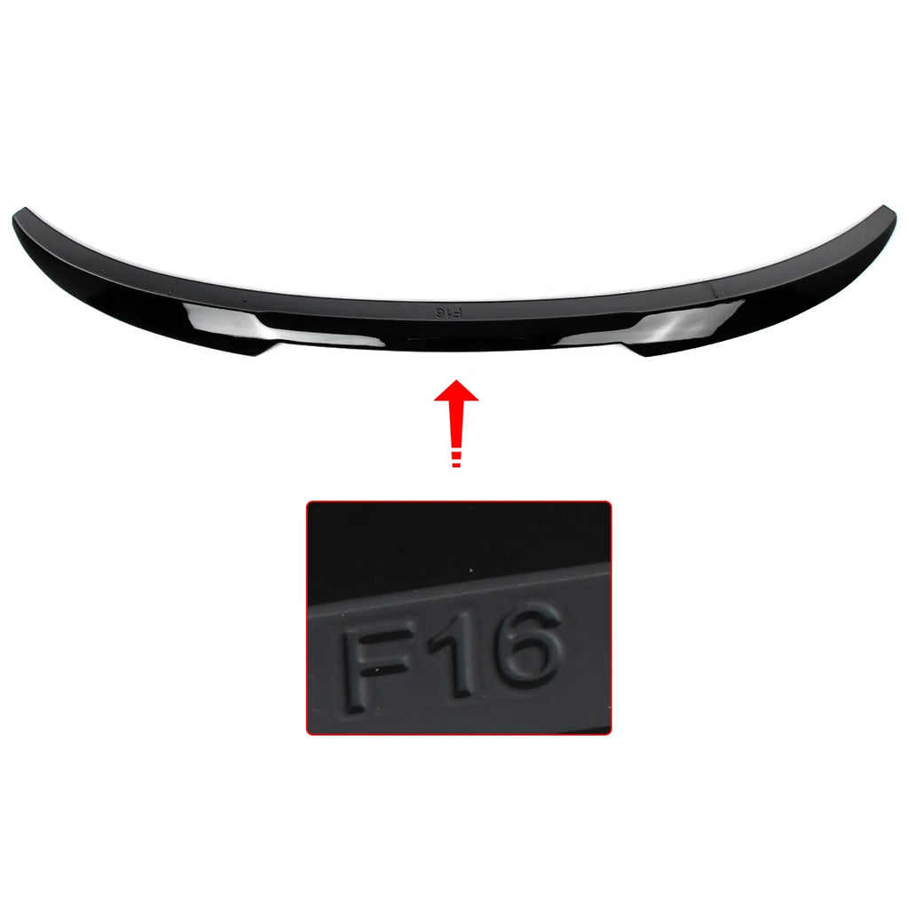For BMW X6 F16 2015-2019 Gloss Black M4 Style Rear Roof Trunk Spoiler Wing Lip