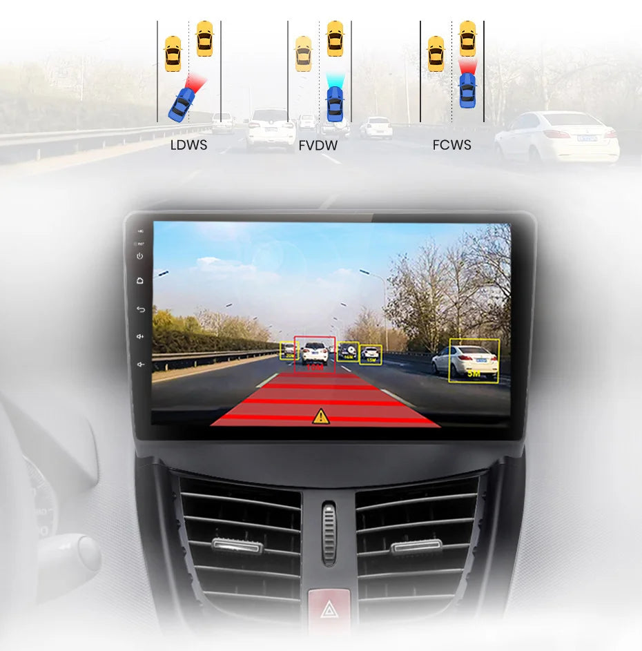 AWESAFE PX9 Car Radio Autoradio for PEUGEOT 207 207CC 2006-2015 Wireless Carplay Screen Android Auto Stereo GPS Navi FM RDS BT