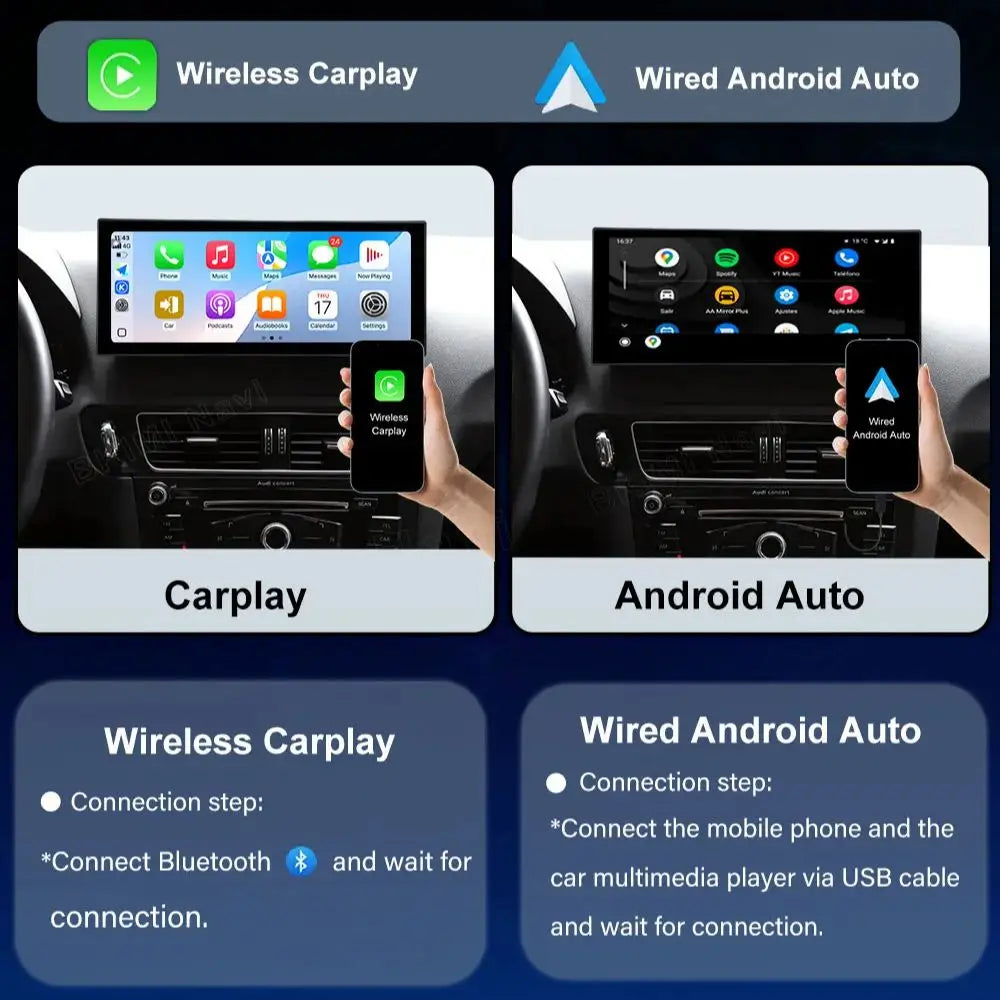 Android OS Car Radio for Audi Q3 2013 2014 2015 2016- 2018 Video Multimedia Player 4G GPS Navi Carplay Auto Accessories DSP BT