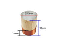 GHXAMP 25.5mm 4ohm Speaker Voice Coil Mid-bass Repair Loudspeaker Coil 2PCS