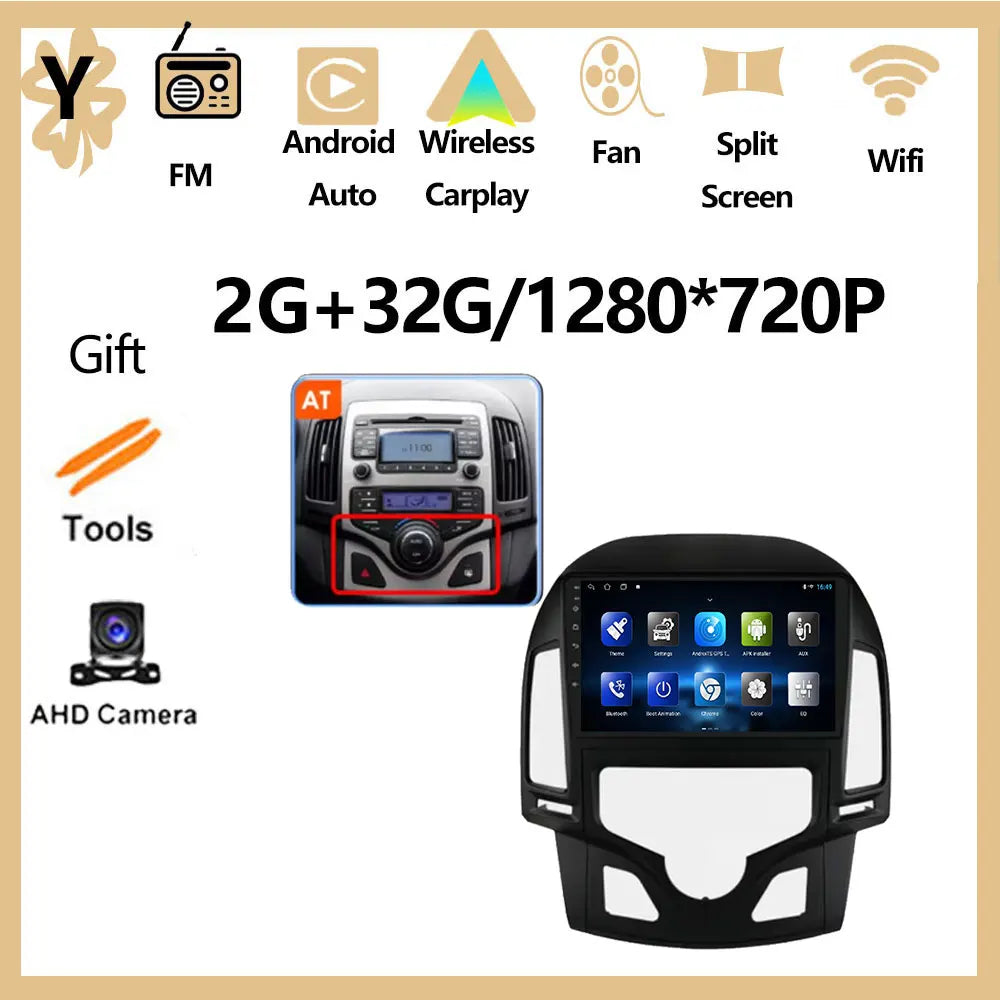 Android OS For Hyundai I30 2006 2007 2008 2009 2010 2011 Car Radio Multimedia Player DSP Stereo WiFi GPS Navigation Head Unit