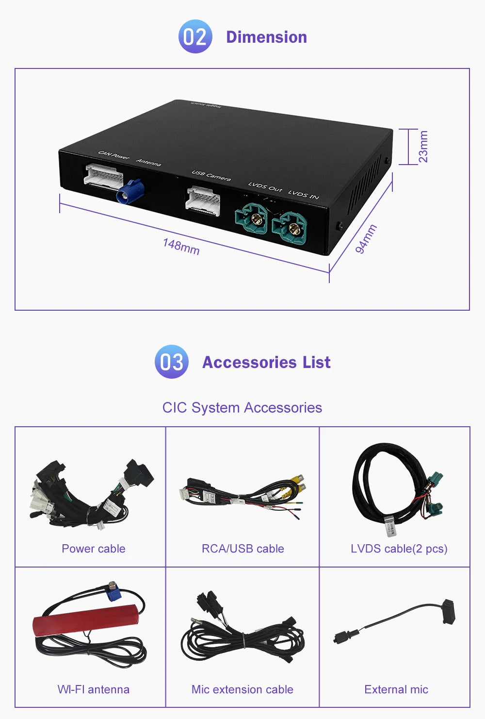 Wireless CarPlay for Mini R55 R56 R57 R58 R59 R60 R61 F54 F55 Clubman Countryman Hardtop John Cooper F56 F57 Android Auto