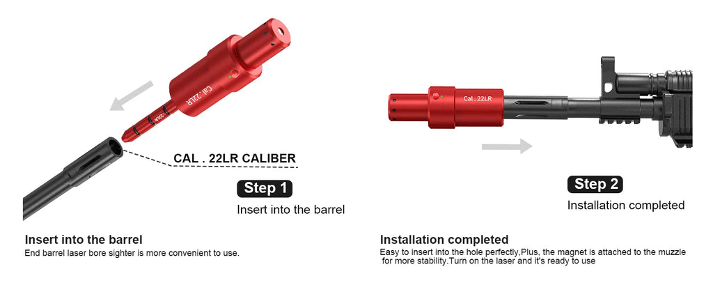 22LR multifunctional magnetic red green light trainer, dual-purpose for training and calibration