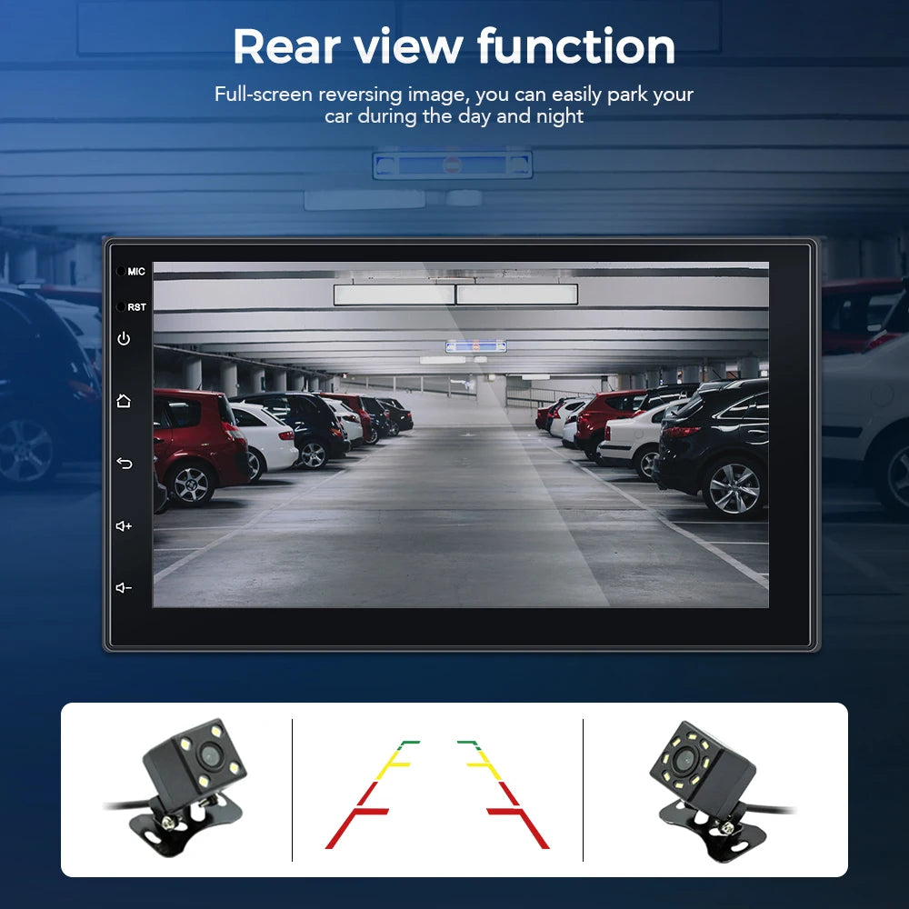 Car Radio 2 Din Multimedia Video Player Carplay Android Auto Android 13 Universal 7 Inch 2 din android Navigation Auto Stereo