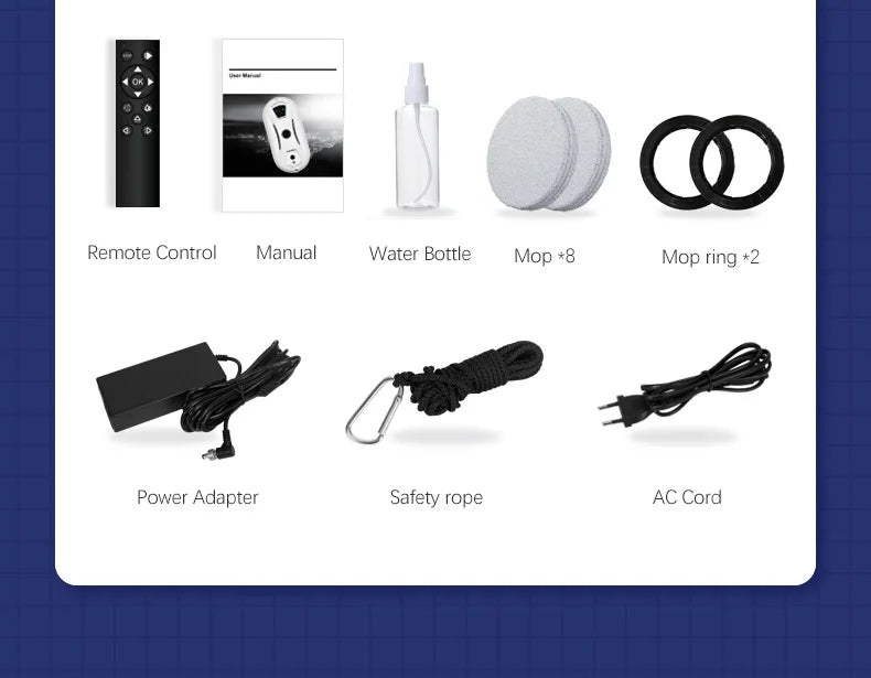 Window Robot Vacuum Cleaner Auto Working Electric Glass Limpiacristales Remote Control For Home