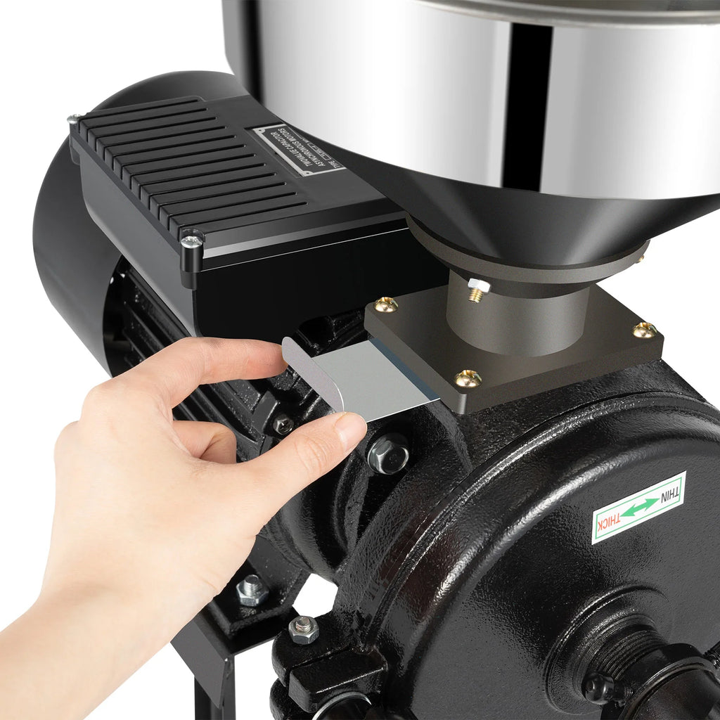 Electric Grain Mill,Dry Grain Wheat Grinder Coffee Bean Milling  and Grinding Machine ,with Stainless Steel Funnel,110/220V