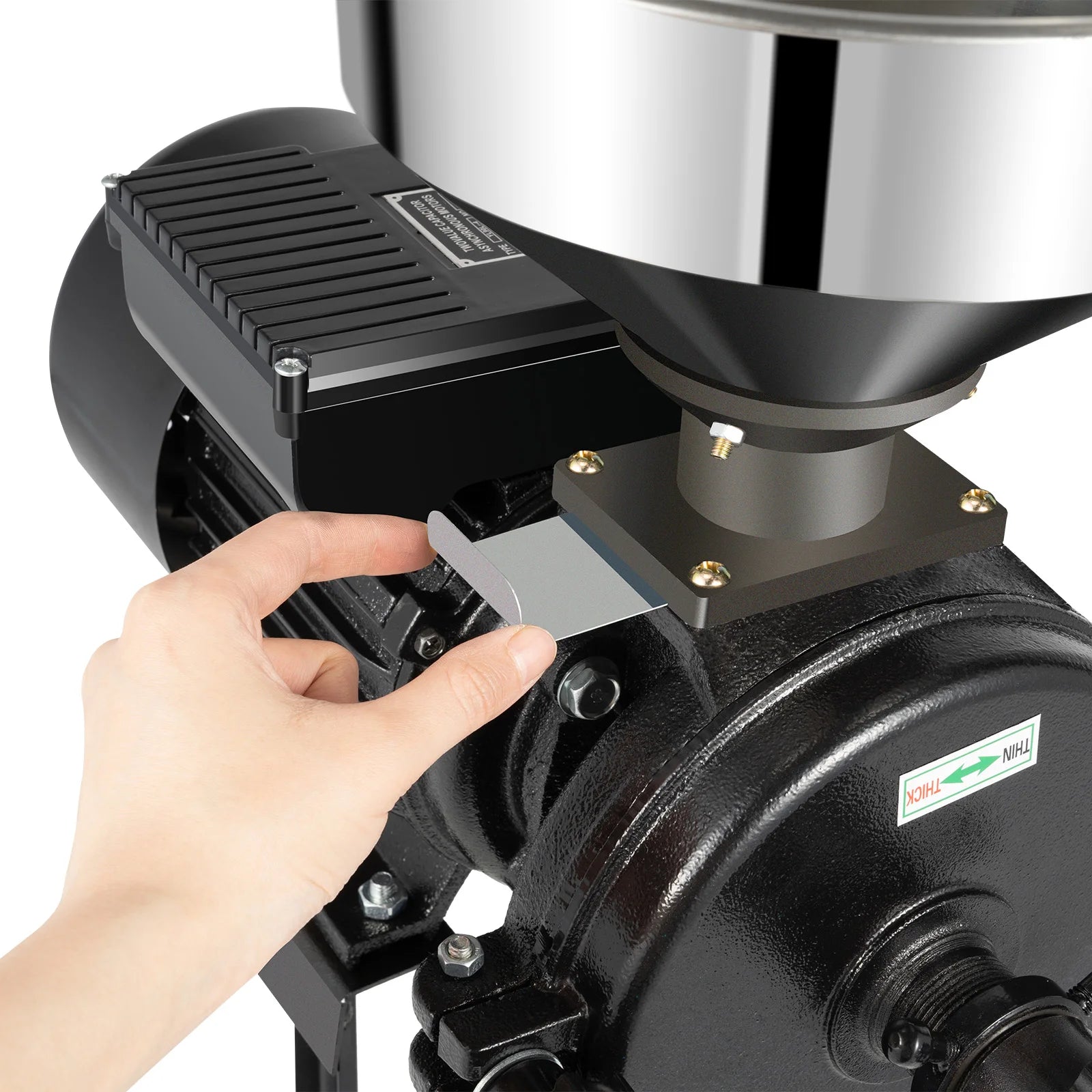 Electric Grain Mill,Dry Grain Wheat Grinder Coffee Bean Milling  and Grinding Machine ,with Stainless Steel Funnel,110/220V