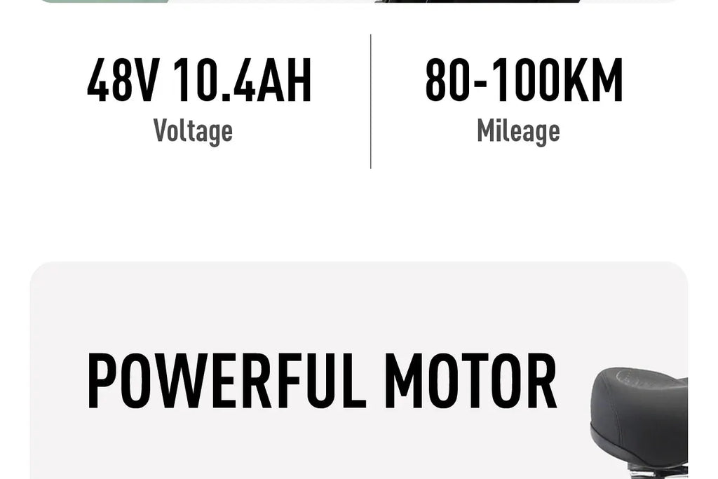 Cysum X-City Adult E-Bike 250W E-Bike for Men 48V 10.4ah Battery 26-Inch Tyre City E-Bike