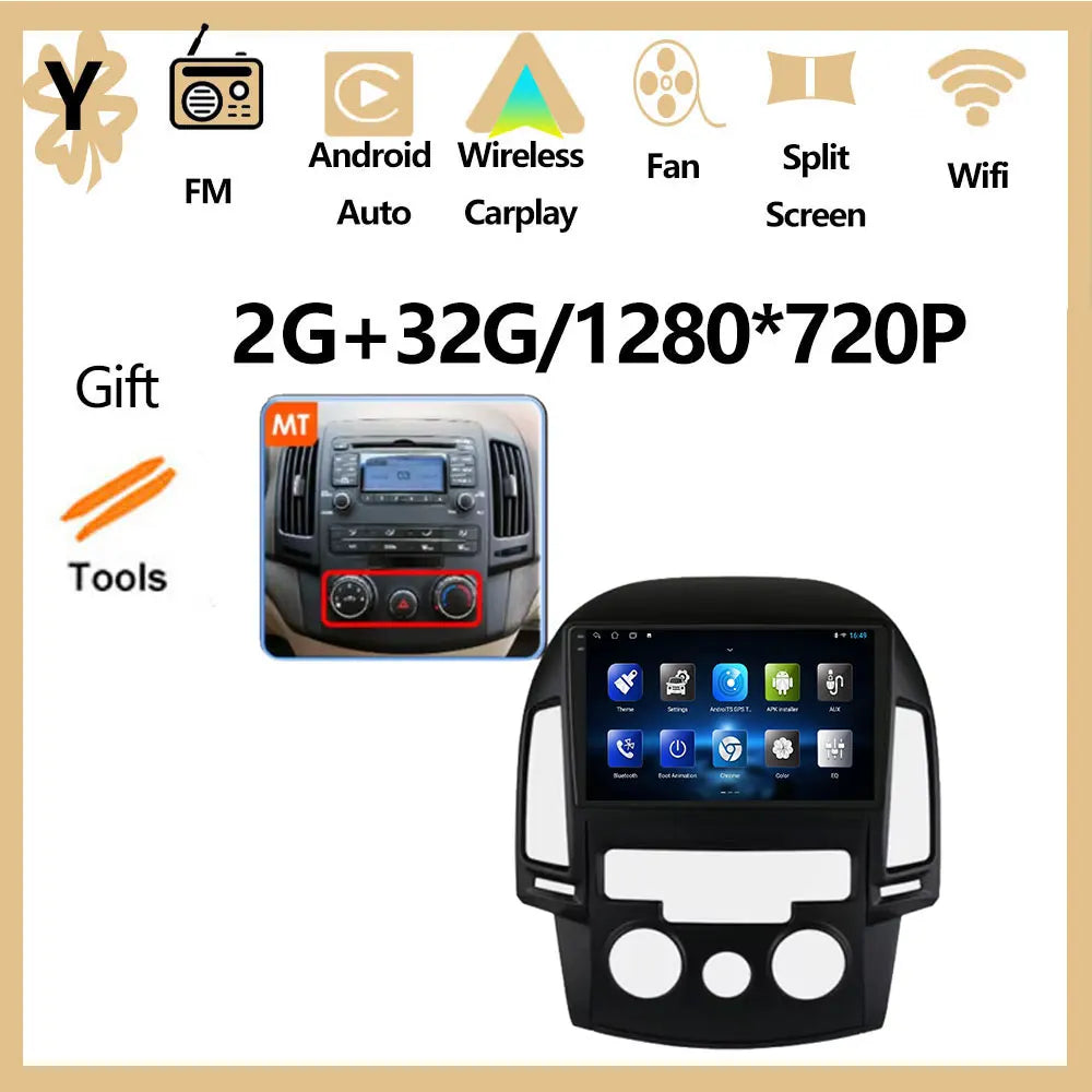 Android OS For Hyundai I30 2006 2007 2008 2009 2010 2011 Car Radio Multimedia Player DSP Stereo WiFi GPS Navigation Head Unit