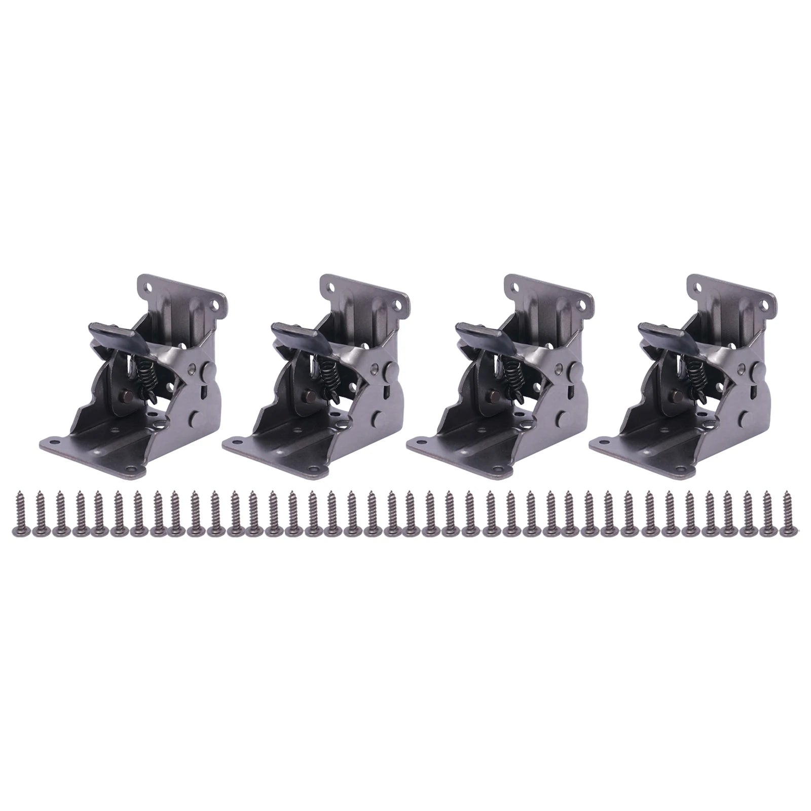 4 Pcs Folding Bracket 0°-90° Self Locking Folding Bracket Hinge Furniture Table Folding Hinge Extension Bracket