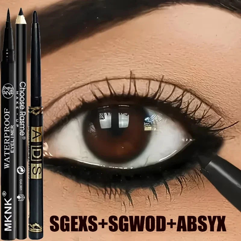 30Pcs Waterproof Lasting Liquid Eyeliner Wholesale No Ink Leakage Smooth Quick-Dry Black Coffee Eyeliner Gel Non-fading Makeup