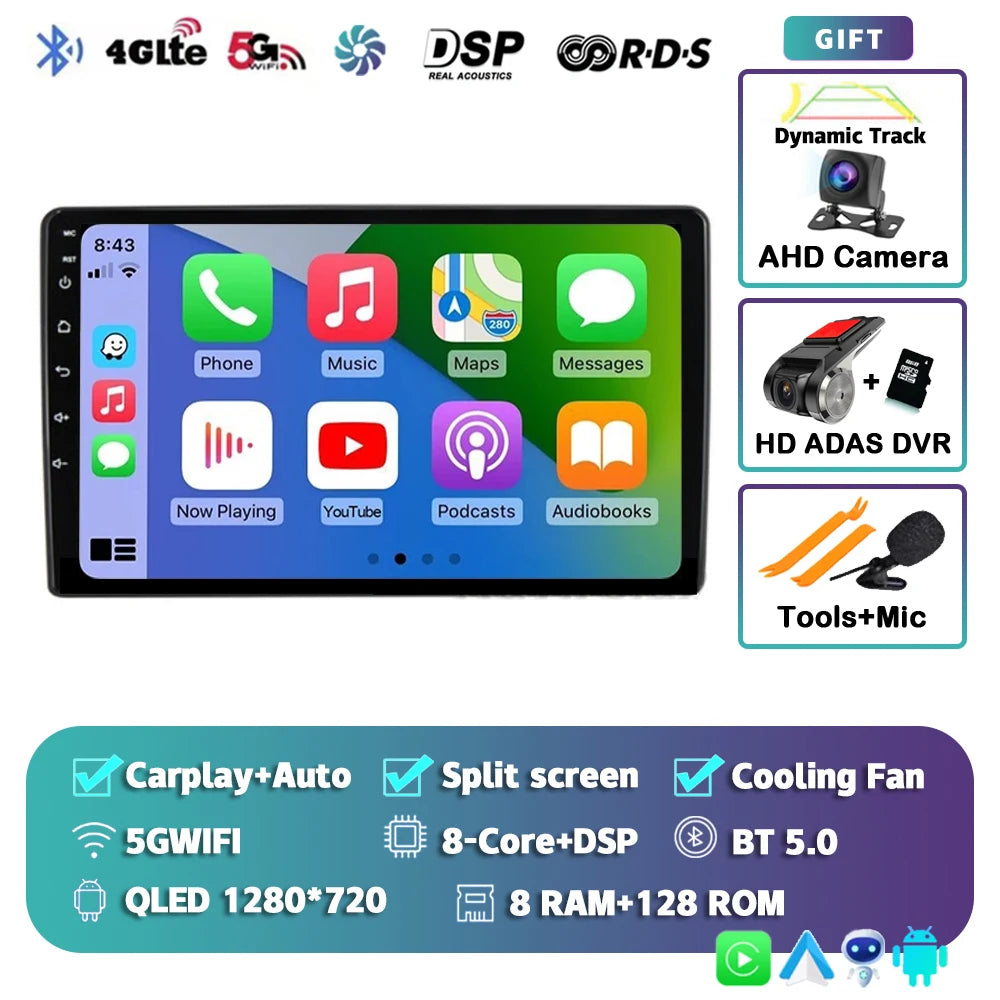 Android 15 Car Radio For Fiat Ducato 3 2006-2022 For Peugeot Boxer 2 2006-2022 For Citroen Jumper 2 2006-2022 Multimedia Stereo