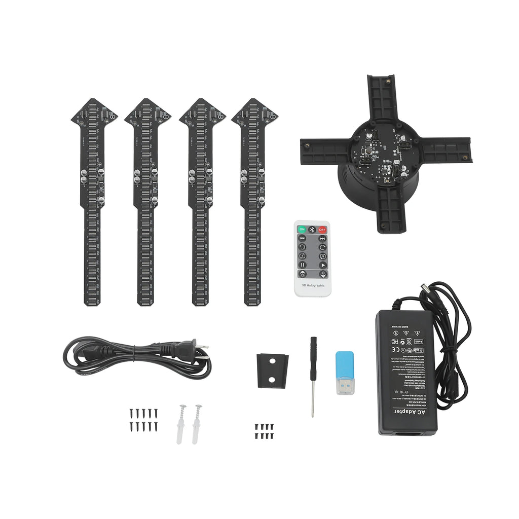 3D Hologram LED Fan 552*LED Beads Commercial/Advertising Display with WiFi Remote & APP Control Multi-Scene Application