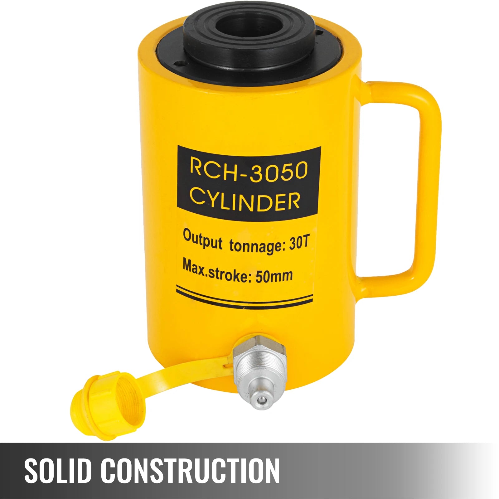 SucceBuy 20T/30T/60T Hollow Plunger Hydraulic Cylinder Jack Single Acting Ram Cylinder 100mm Heavy Duty Lifting Tool