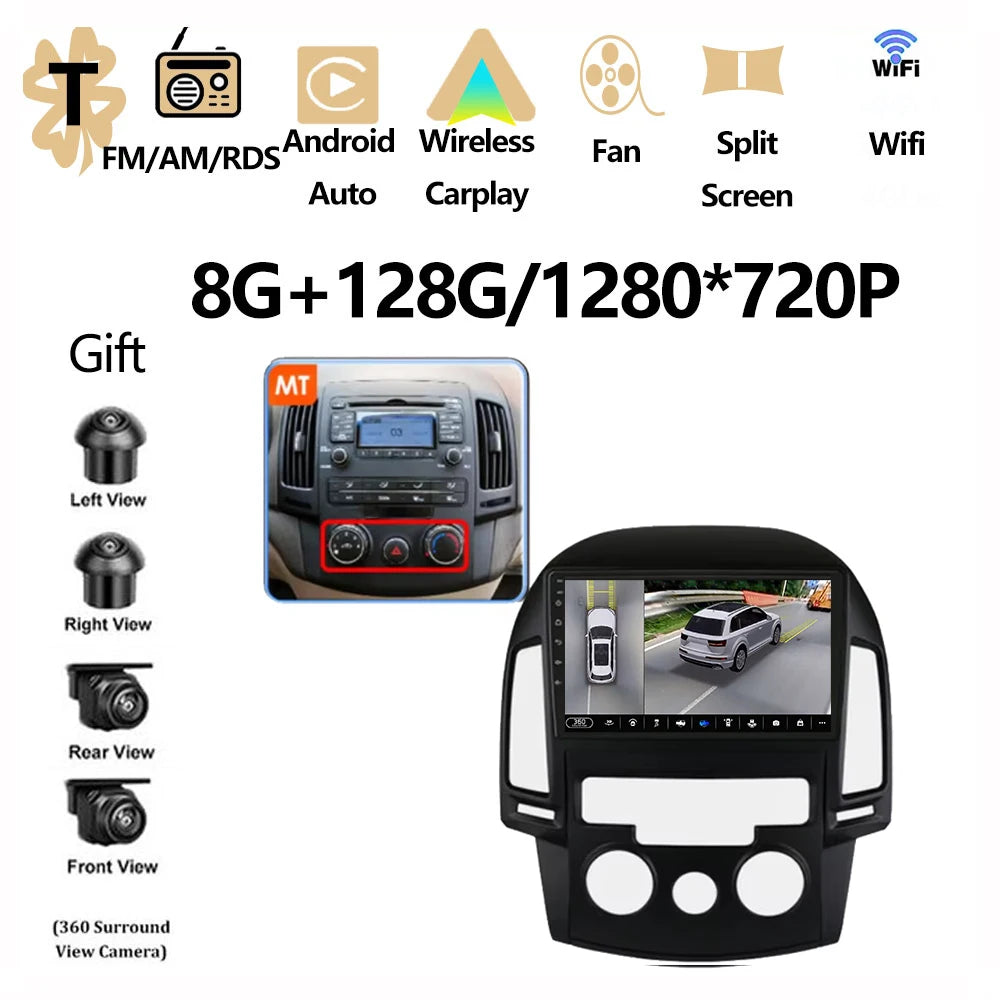 Android OS For Hyundai I30 2006 2007 2008 2009 2010 2011 Car Radio Multimedia Player DSP Stereo WiFi GPS Navigation Head Unit