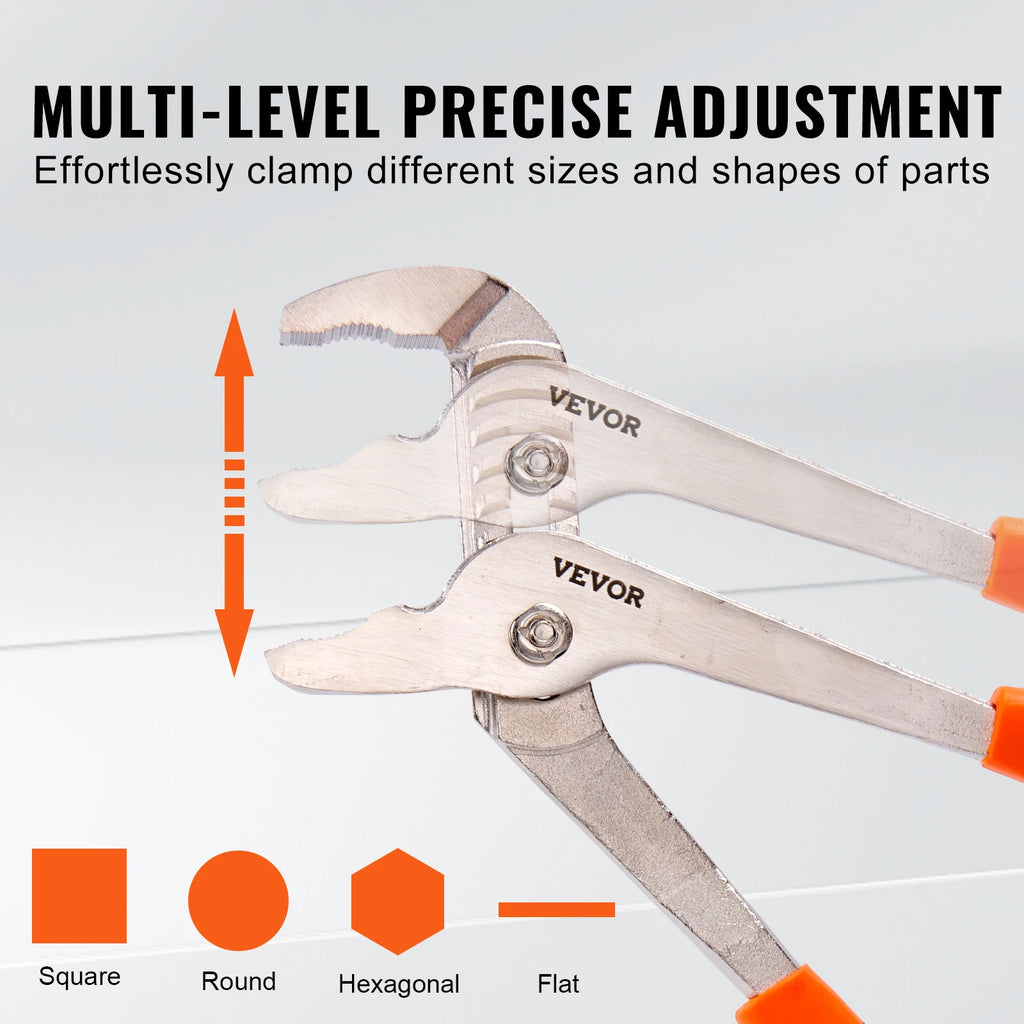 SucceBuy 8-Piece Pliers Set High Carbon Steel 12"/10"/8" Groove Joint Pliers 8" Linesman's Pliers 8" Long Nose Pliers