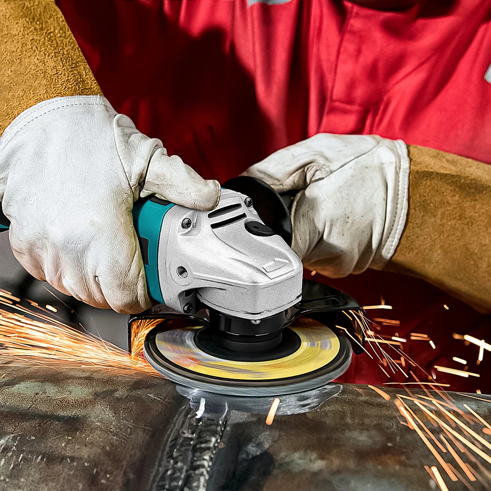 Gisam 125MM Brushless Electric Angle Grinder Variable Speed M14 Cutting Machine Woodworking Tool for Makita 18v Battery Pin