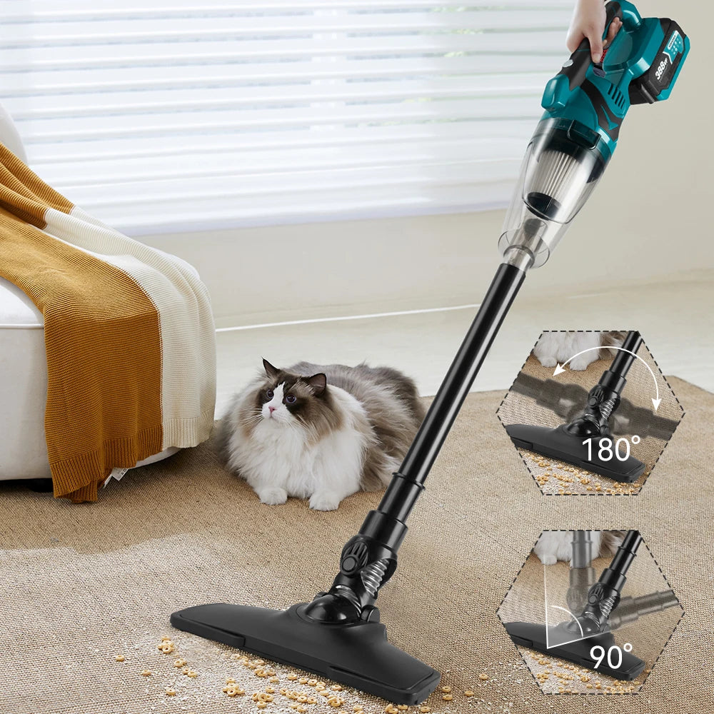 YOFIDRA 1500W Electric Vacuum Cleaner Cordless Multi-function Cleaner Handheld Cleaning Snow Dust Tool For Makita Battery Pin