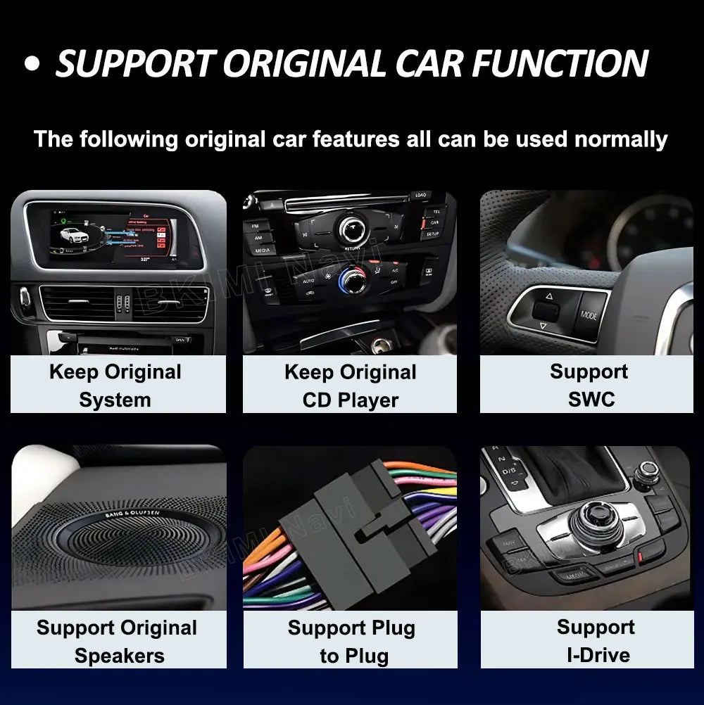 Android OS Car Radio for Audi Q3 2013 2014 2015 2016- 2018 Video Multimedia Player 4G GPS Navi Carplay Auto Accessories DSP BT