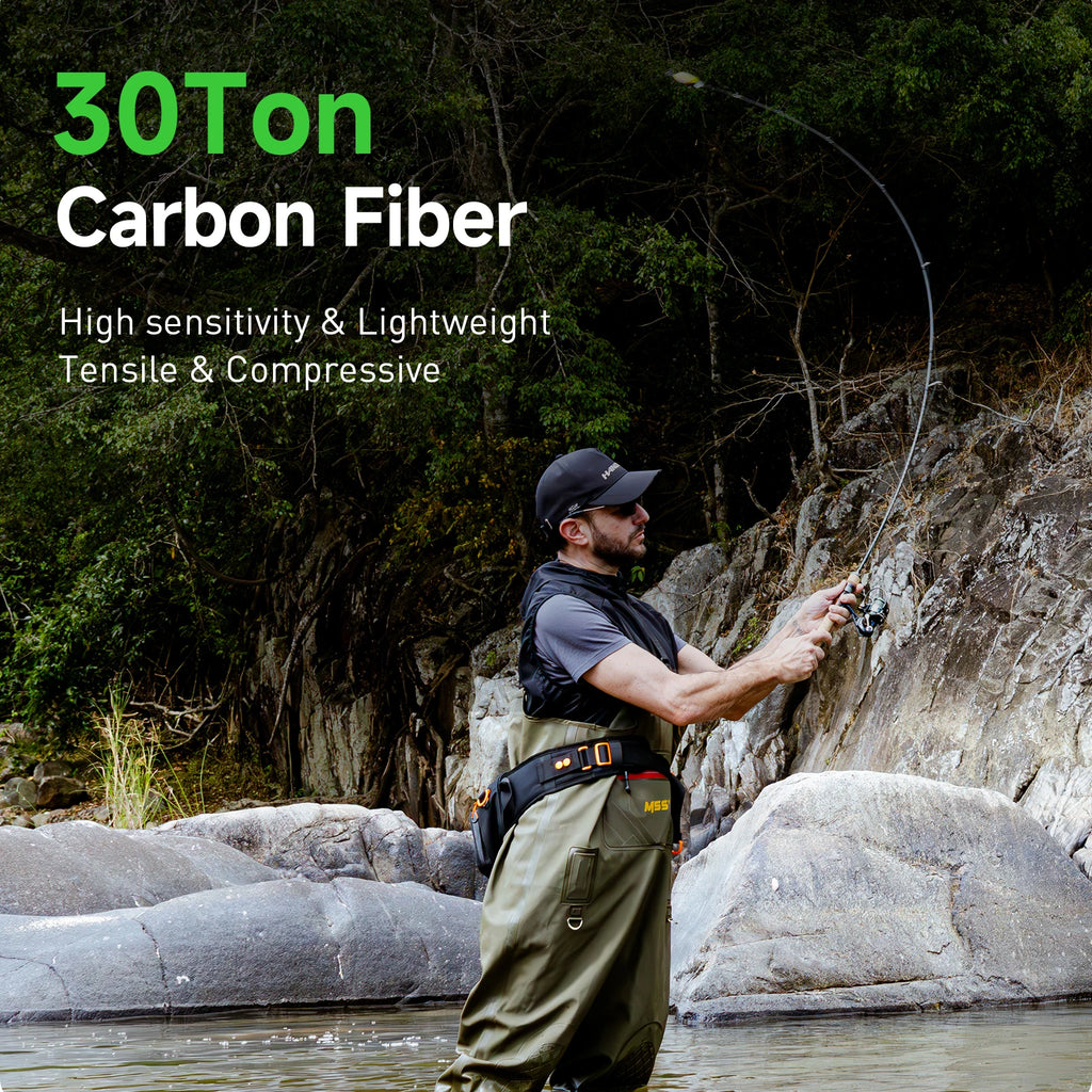 HANDING 78g Magic L Micro BFS Fishing Rod Carbon Fishing Rod Lure Weight 1-8g FUJI® O+A Guide Rings UL/L Power for Trout
