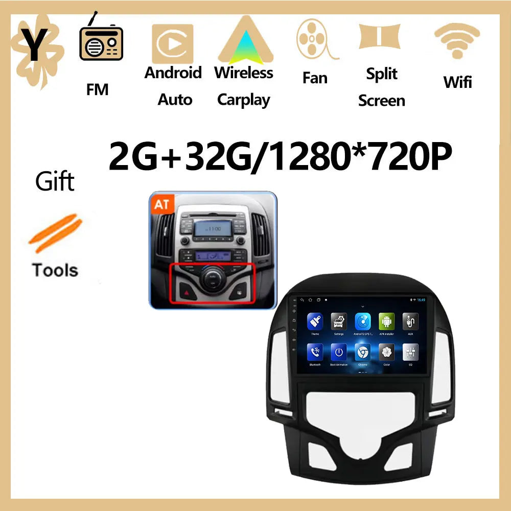 Android OS For Hyundai I30 2006 2007 2008 2009 2010 2011 Car Radio Multimedia Player DSP Stereo WiFi GPS Navigation Head Unit