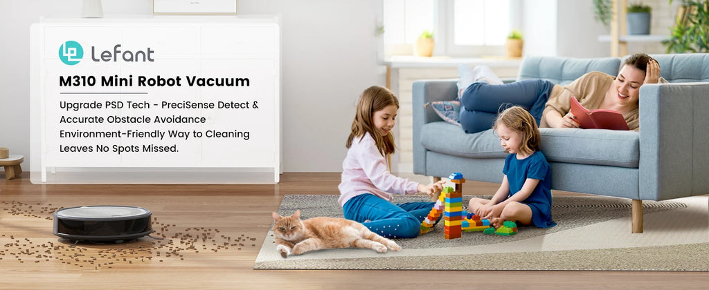 Lefant M310 Robot Vacuum Cleaner 4500PA Powerful Suction 180 Minutes,App/Alexa Control Ideal for Pet Hair and Hard Floors