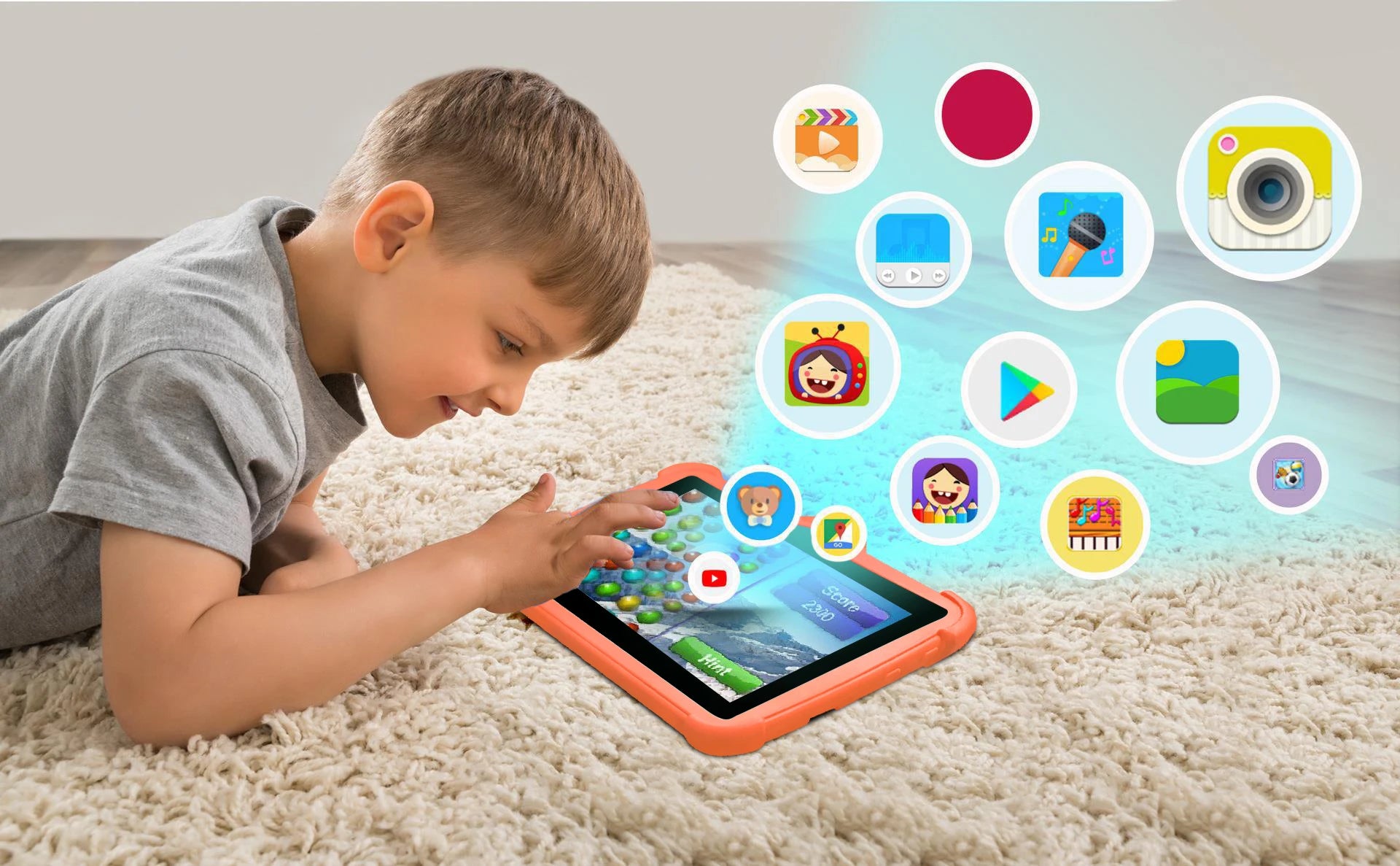 New 7 Inch Android 13 Learning Education Kids Tablets Quad Core 4GB RAM 64GB ROM Cheap Simple Children's favorite Tablet Pc