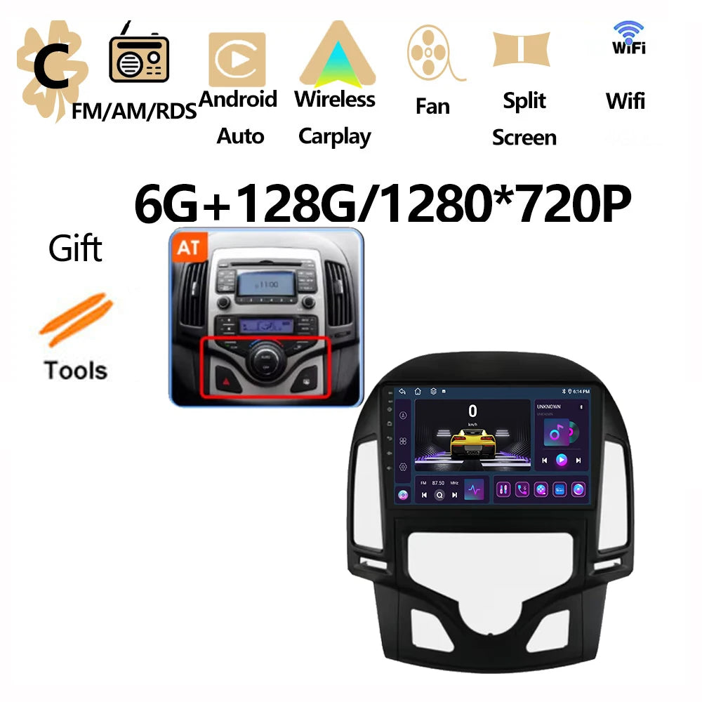 Android OS For Hyundai I30 2006 2007 2008 2009 2010 2011 Car Radio Multimedia Player DSP Stereo WiFi GPS Navigation Head Unit