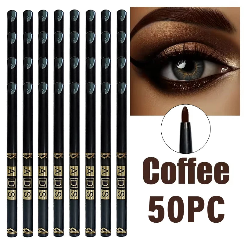 30Pcs Waterproof Lasting Liquid Eyeliner Wholesale No Ink Leakage Smooth Quick-Dry Black Coffee Eyeliner Gel Non-fading Makeup