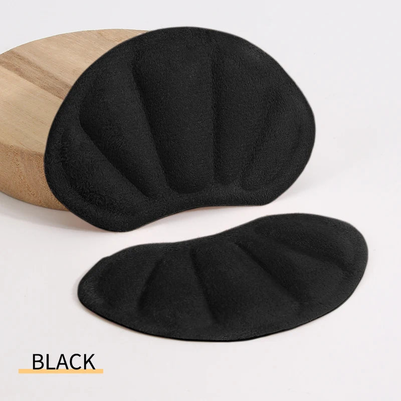 2 PCS Clear Gel High Heel Pain Relief Insoles - Forefoot Cushion Half Pads & Anti-Slip Heel Grips for Blister Prevention