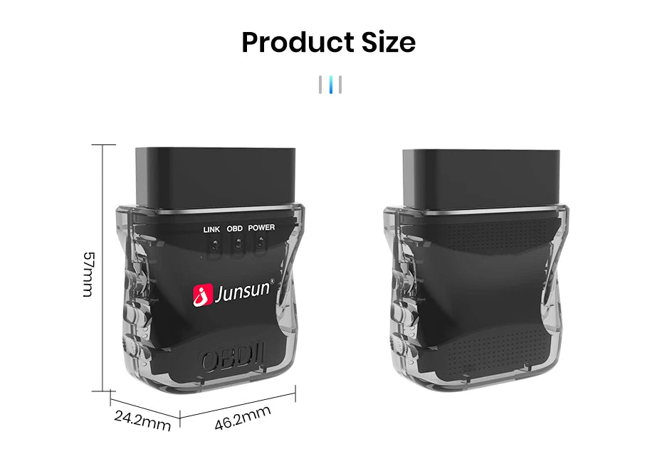 Junsun Auto Scanner mini ELM327 Bluetooth OBD2 Adapter Car Diagnostic Tool Scan Tool