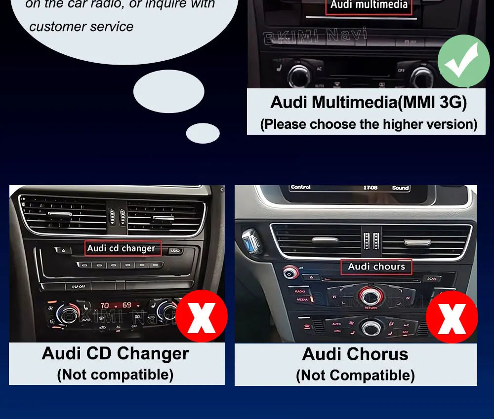 Android OS Car Radio for Audi Q3 2013 2014 2015 2016- 2018 Video Multimedia Player 4G GPS Navi Carplay Auto Accessories DSP BT