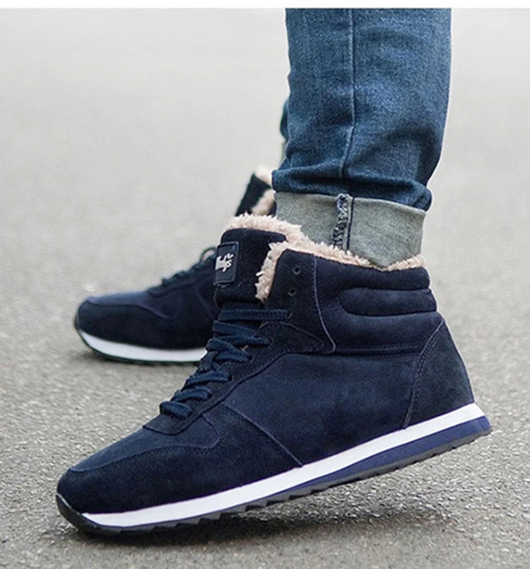 2026 Men Boots Winter  Sports Ankle Boots Thickened Plus Size Women Casual Fashion Short Boots Cotton Shoes Platform Snow Boots