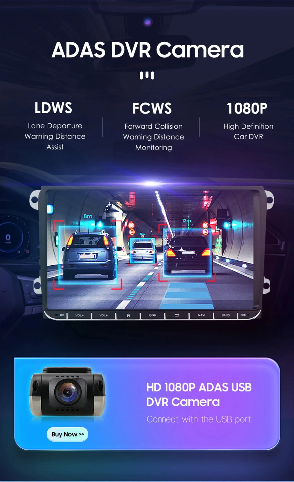 Hizpo 2din Carplay Android 14 UIS7862 Car Radio Multimedia Player for Volkswagen Golf Polo Tiguan Passat B7 B6 SEAT Leon DSP RDS