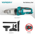 YOFIDRA 1500W Electric Vacuum Cleaner Cordless Multi-function Cleaner Handheld Cleaning Snow Dust Tool For Makita Battery Pin