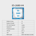SOYO X99 Motherboard Set With LGA2011-3 Xeon E5 2680 V4 CPU support DDR4 RAM NVME M.2 SATA3 TPM2.0 Computer Accessories